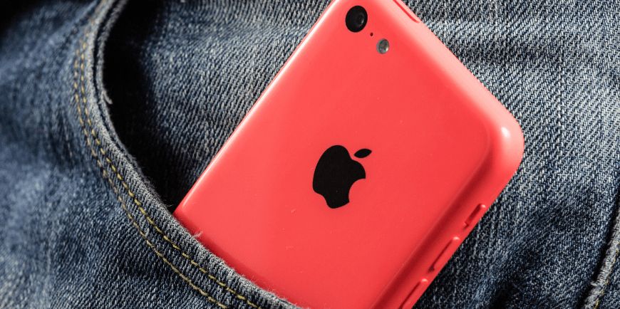 czerwony iPhone